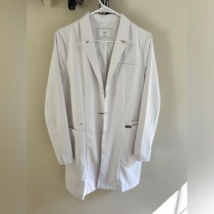 Figs white coat. Size medium women’s slim fit.